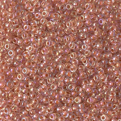 Miyuki 11/0 Seed Beads - 11-275 - Salmon Lined Crystal AB