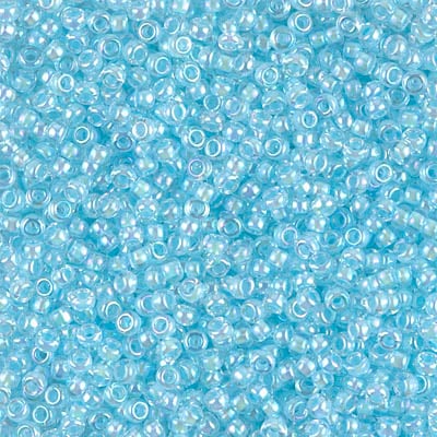 Miyuki 11/0 Seed Beads - 11-278 - Lined Sky Blue AB
