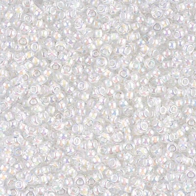 Miyuki 11/0 Seed Beads - 11-284 - White Lined Crystal AB