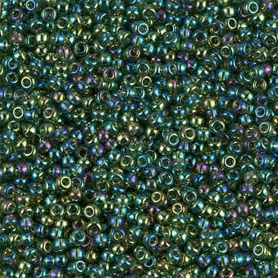 Miyuki 11/0 Seed Beads - 11-288 - Transparent Olive Green AB