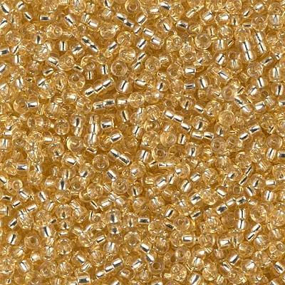 Miyuki 11/0 Seed Beads - 11-002 - Silver Lined Pale Gold
