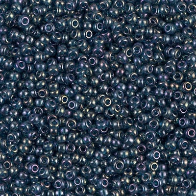 Miyuki 11/0 Seed Beads - 11-305 - Montana Blue Gold Luster