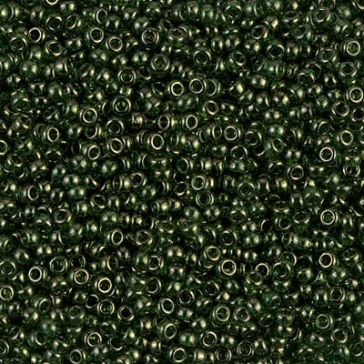 Miyuki 11/0 Seed Beads - 11-306 - Olive Green Gold Luster