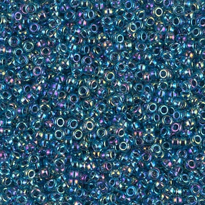 Miyuki 11/0 Seed Beads - 11-339 - Blue Lined Aqua AB