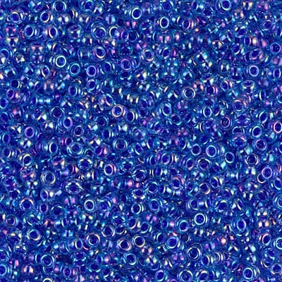 Miyuki 11/0 Seed Beads - 11-353 - Cobalt Lined Aqua AB