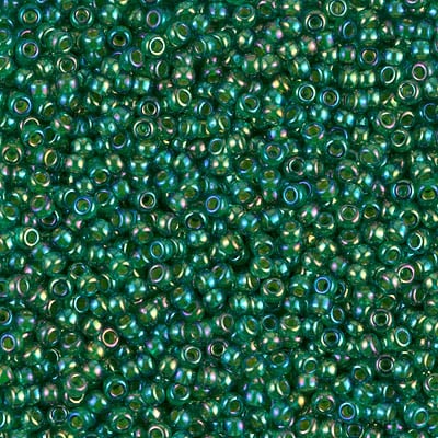 Miyuki 11/0 Seed Beads - 11-354 - Emerald Lined Aqua AB