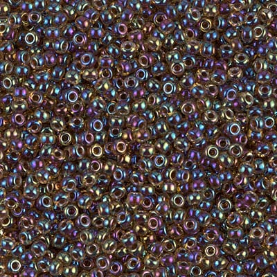Miyuki 11/0 Seed Beads - 11-357 - Fuchsia Lined yellow AB