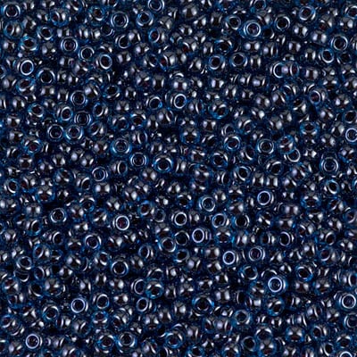 Miyuki 11/0 Seed Beads - 11-358 - Ruby Lined Capri Blue Luster