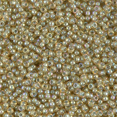 Miyuki 11/0 Seed Beads - 11-359 - Aqua Lined Light Topaz AB