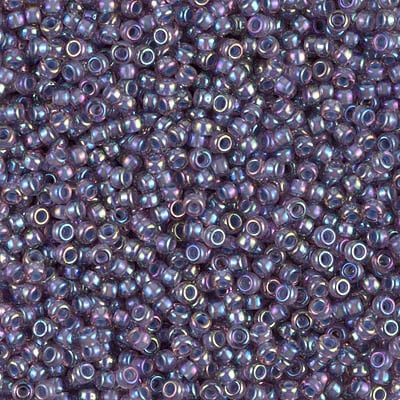 Miyuki 11/0 Seed Beads - 11-360 - Aqua Lined Amethyst AB