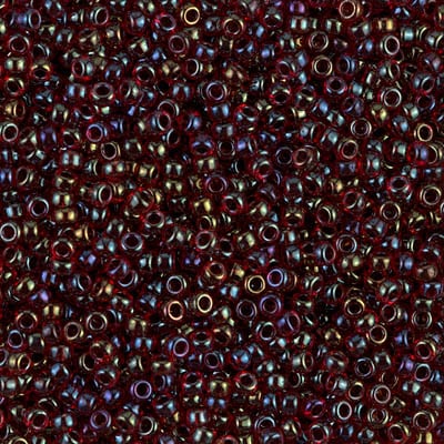 Miyuki 11/0 Seed Beads - 11-367 - Garnet Lined Ruby
