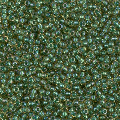 Miyuki 11/0 Seed Beads - 11-375 - Sparkling Light Blue Lined Topaz Luster