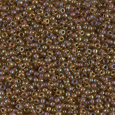 Miyuki 11/0 Seed Beads - 11-379 - Amethyst Lined Light Topaz