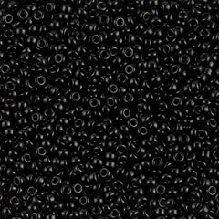 Miyuki 11/0 Seed Beads - 11-401 - Black
