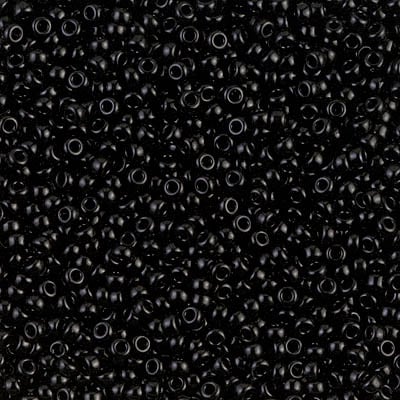 Miyuki 11/0 Seed Beads - 11-401 - Black