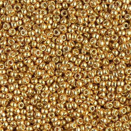 Miyuki 11/0 Seed Beads - 11-4202 - Duracoat Galvanized Gold