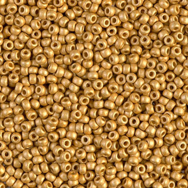 Miyuki 11/0 Seed Beads - 11-4202F - Duracoat Galvanized Matte Gold
