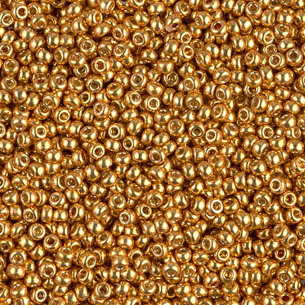 Miyuki 11/0 Seed Beads - 11-4203 - Duracoat Galvanized Yellow Gold