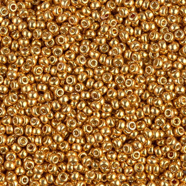 Miyuki 11/0 Seed Beads - 11-4203 - Duracoat Galvanized Yellow Gold