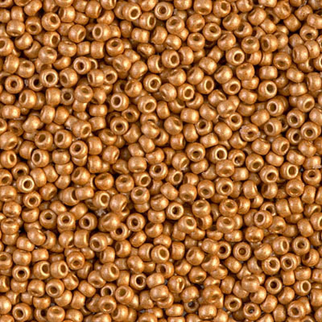 Miyuki 11/0 Seed Beads - 11-4203F - Duracoat Galvanized Matte Yellow Gold