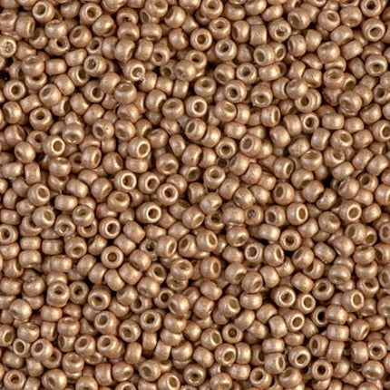 Miyuki 11/0 Seed Beads - 11-4204F - Duracoat Galvanized Matte Champagne