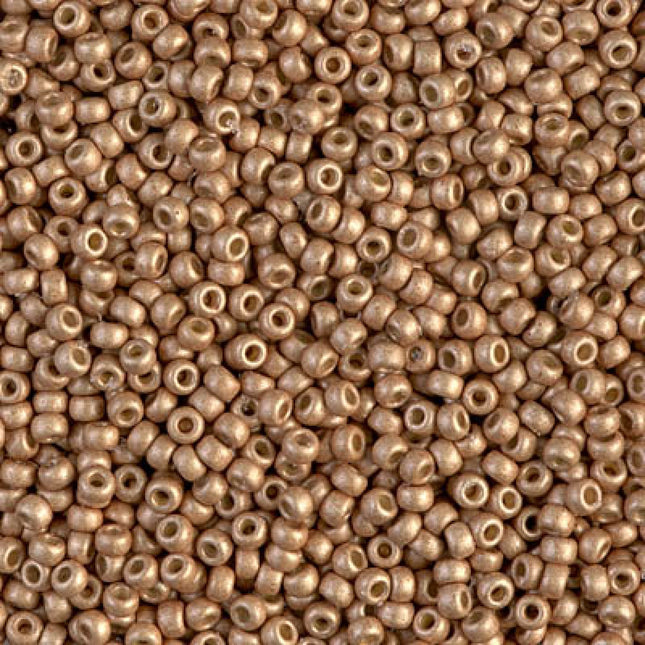 Miyuki 11/0 Seed Beads - 11-4204F - Duracoat Galvanized Matte Champagne