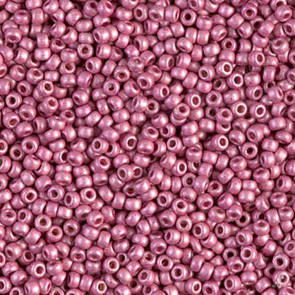 Miyuki 11/0 Seed Beads - 11-4210F - Duracoat Galvanized Matte Hot Pink