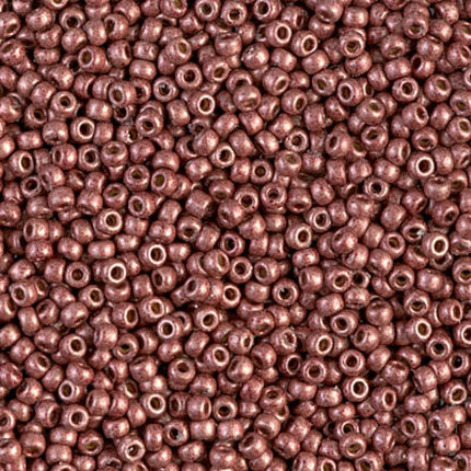 Miyuki 11/0 Seed Beads - 11-4212F - Duracoat Galvanized Matte Dark Berry