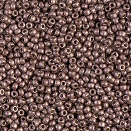Miyuki 11/0 Seed Beads - 11-4213F - Duracoat Galvanized Matte Dark Mauve