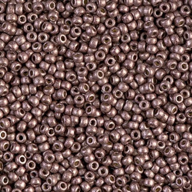 Miyuki 11/0 Seed Beads - 11-4213F - Duracoat Galvanized Matte Dark Mauve