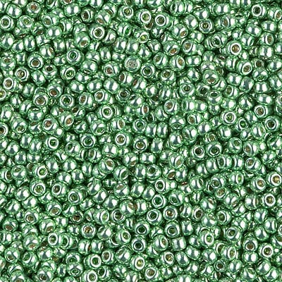 Miyuki 11/0 Seed Beads - 11-4214 - Duracoat Galvanized Dk Mint Green