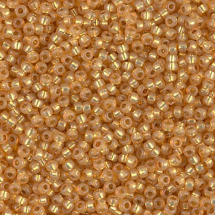 Miyuki 11/0 Seed Beads - 11-4231 - Duracoat Silverlined Dyed Golden Flax