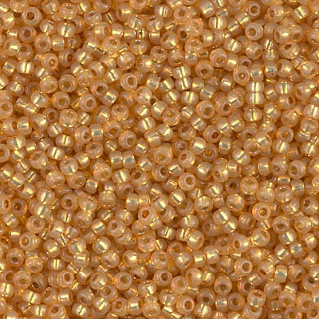 Miyuki 11/0 Seed Beads - 11-4231 - Duracoat Silverlined Dyed Golden Flax