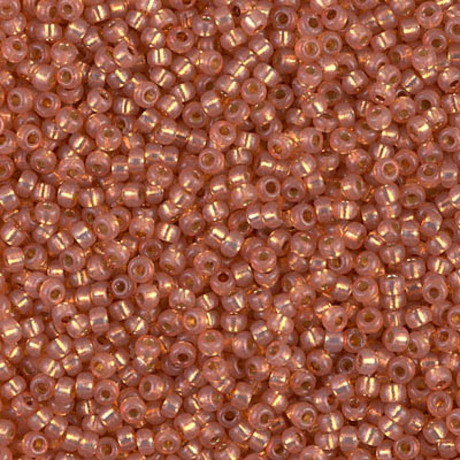 Miyuki 11/0 Seed Beads - 11-4233 - Duracoat Silverlined Dyed Rose Gold