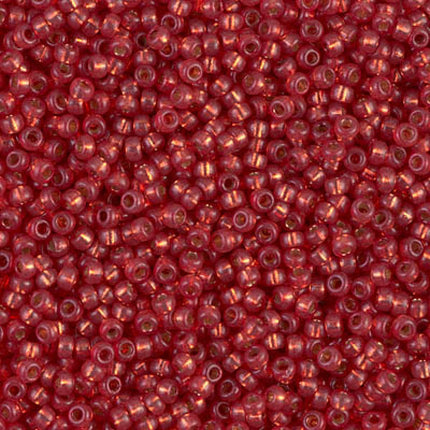 Miyuki 11/0 Seed Beads - 11-4234 - Duracoat Silverlined Dyed Watermelon