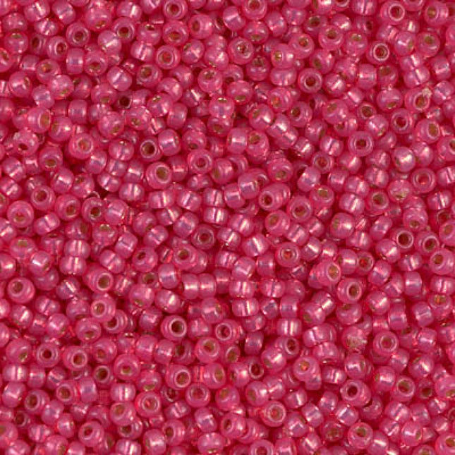 Miyuki 11/0 Seed Beads - 11-4239 - Duracoat Silverlined Dyed Hibiscus