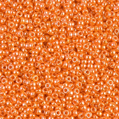 Miyuki 11/0 Seed Beads - 11-423 - Opaque Light Orange Luster