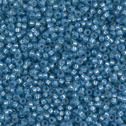 Miyuki 11/0 Seed Beads - 11-4242 - Duracoat Silverlined Dyed Aqua