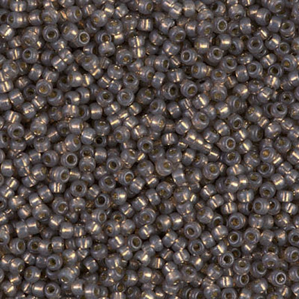 Miyuki 11/0 Seed Beads - 11-4250 - Duracoat Silverlined Dyed Taupe