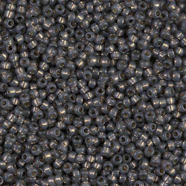 Miyuki 11/0 Seed Beads - 11-4251 - Duracoat Silverlined Dyed Smoke Gray