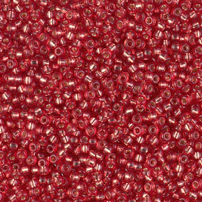 Miyuki 11/0 Seed Beads - 11-4265 - Duracoat Silverlined Dyed Light Watermelon