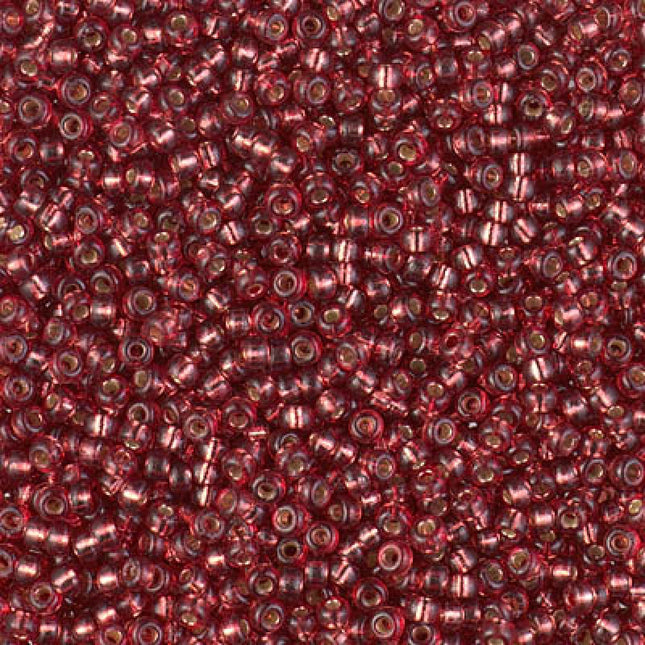 Miyuki 11/0 Seed Beads - 11-4270 - Duracoat Silverlined Dyed Magenta