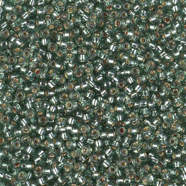 Miyuki 11/0 Seed Beads - 11-4274 - Duracoat Silverlined Dyed Dark Sea Foam