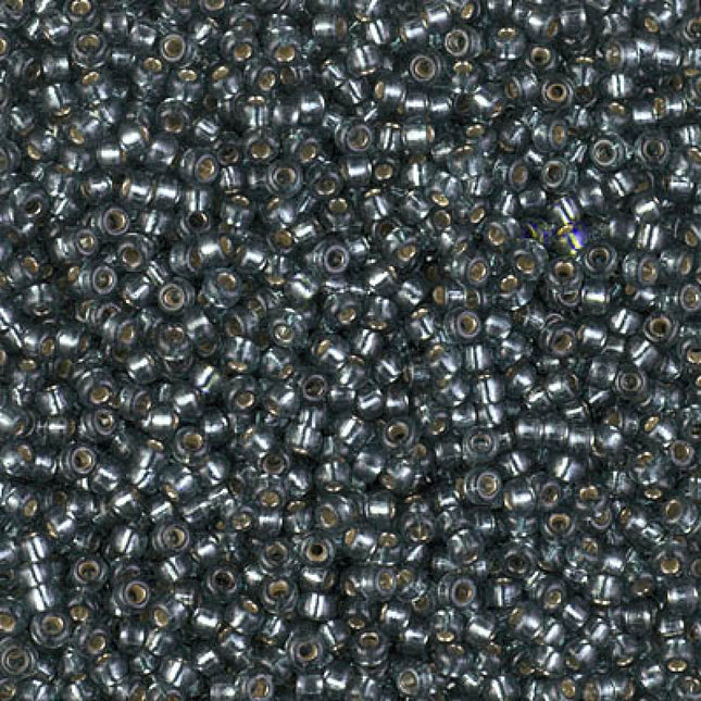 Miyuki 11/0 Seed Beads - 11-4275 - Duracoat Silverlined Dyed Light Blue Steel