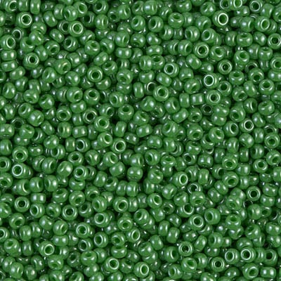 Miyuki 11/0 Seed Beads - 11-431 - Opaque Jade Green Luster