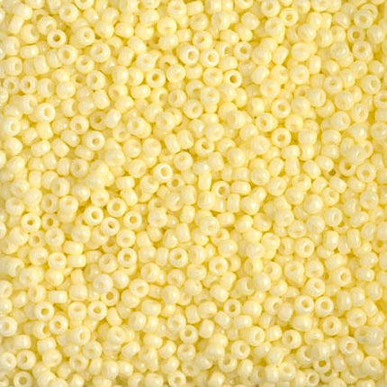 Miyuki 11/0 Seed Beads - 11-4451 - Duracoat Dyed Opaque Light Lemon Ice