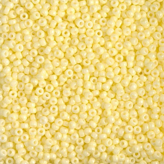 Miyuki 11/0 Seed Beads - 11-4451 - Duracoat Dyed Opaque Light Lemon Ice