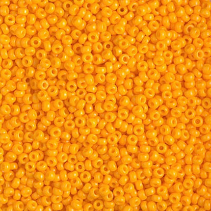 Miyuki 11/0 Seed Beads - 11-4453 - Duracoat Dyed Opaque Light Squash