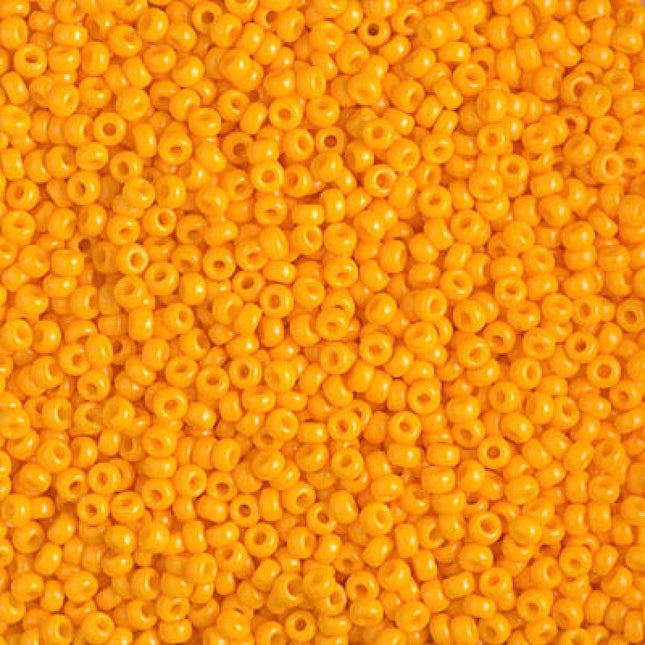 Miyuki 11/0 Seed Beads - 11-4453 - Duracoat Dyed Opaque Light Squash