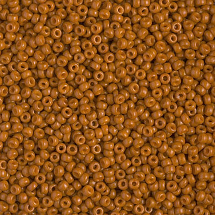 Miyuki 11/0 Seed Beads - 11-4458 - Duracoat Dyed Opaque Persimmon